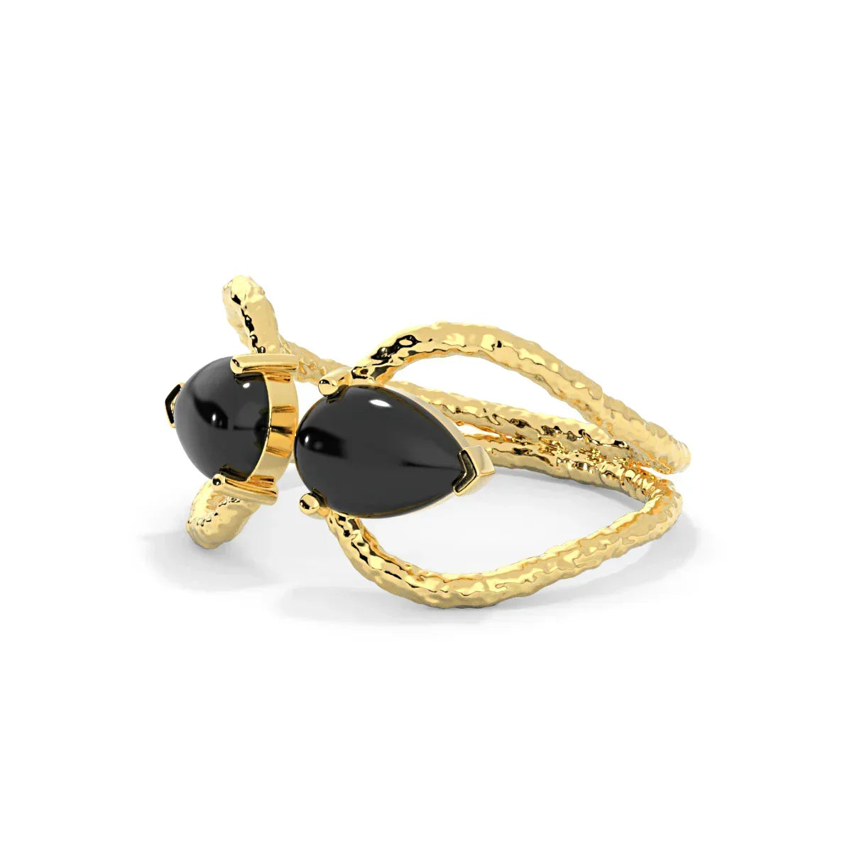 handmade-black-onyx-gold-tiara-ring-la-tatva-3 - LA TATVA