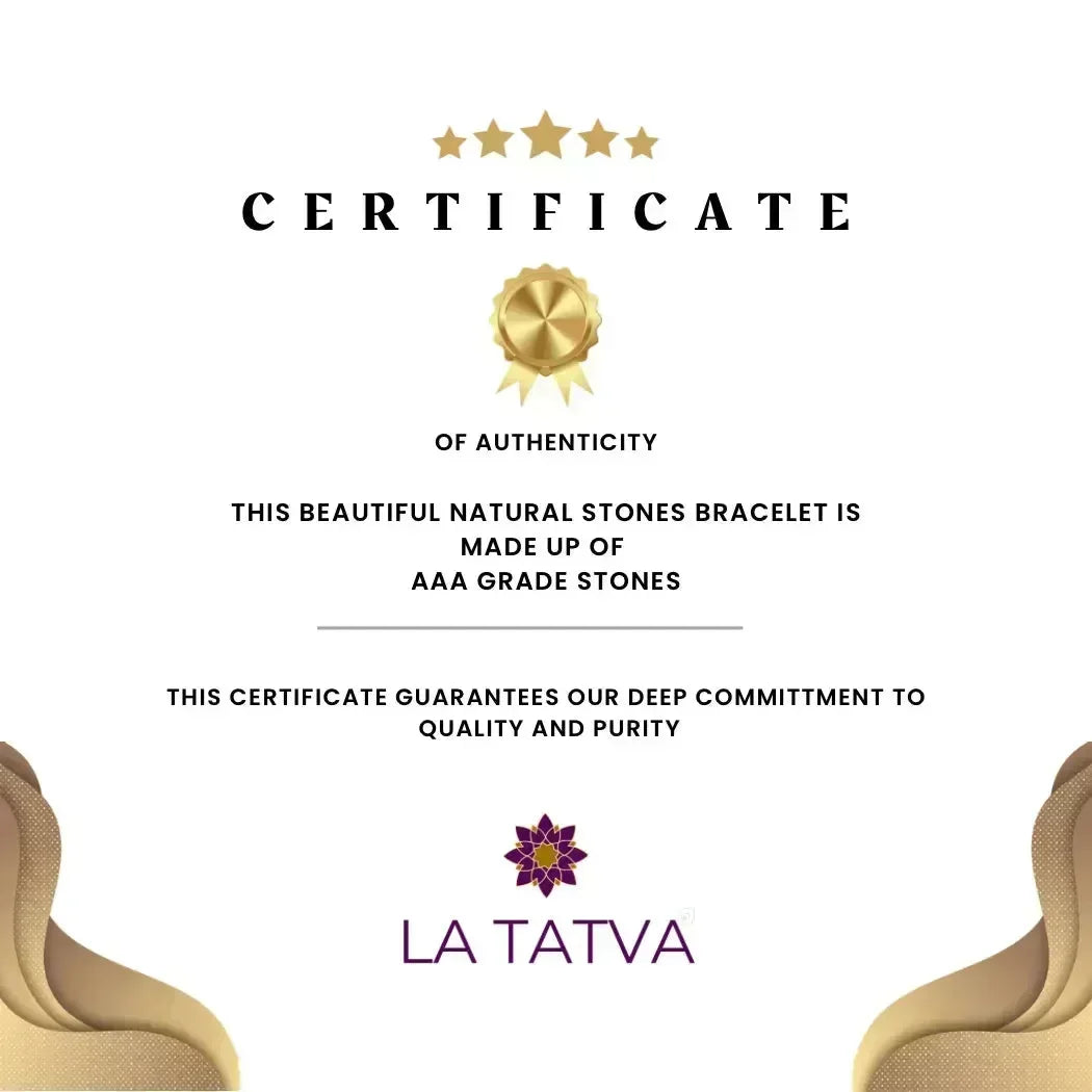 Hessonite (Gomed) Bracelet - LA TATVA