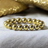 Golden Pyrite Bracelet - Classic Round - LA TATVA