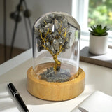 Pyrite Crystal Tree with Glass Dome – Manifest Prosperity & Protection